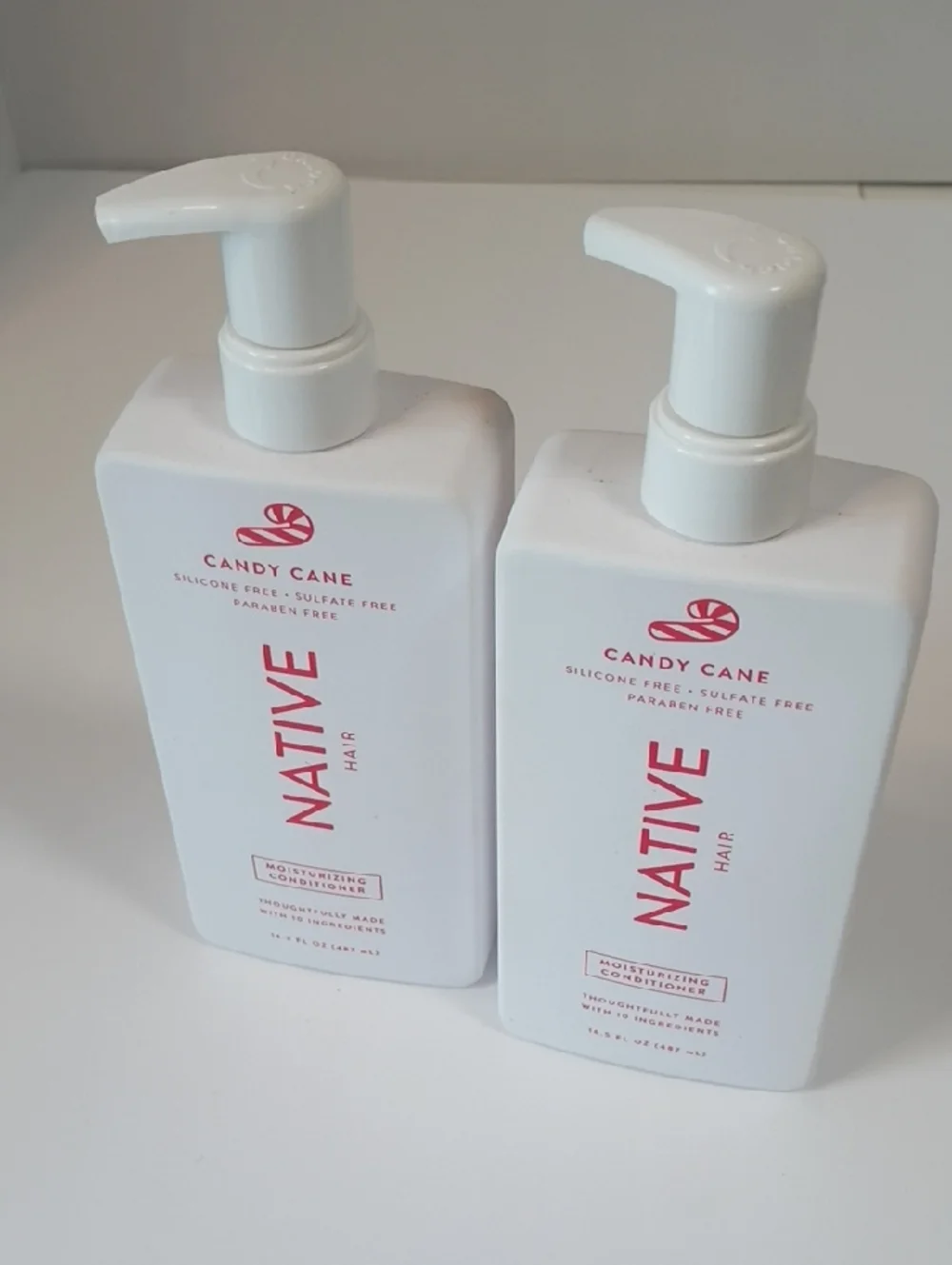 Native Candy Cane Conditioner Duo 16.5oz Moisturizing Sulfate Free